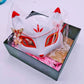Hand Painted Japanese Hefeng Fox Mask Half Face