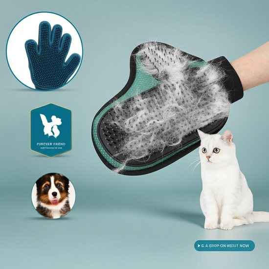 Cat Hair Removal Glove Pet Supplies Bath Massage Jerking Gloves Cat Dog Massage Bathing Cleaning Grooming Supplies Silicone Hair Sticking Removal Brush