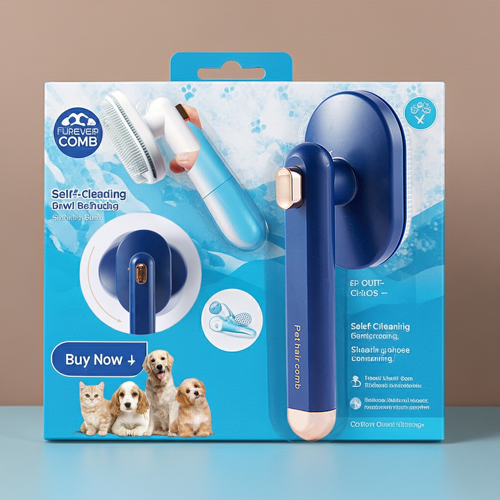 Fur-Ever Comb - Self-Cleaning Pet Brush